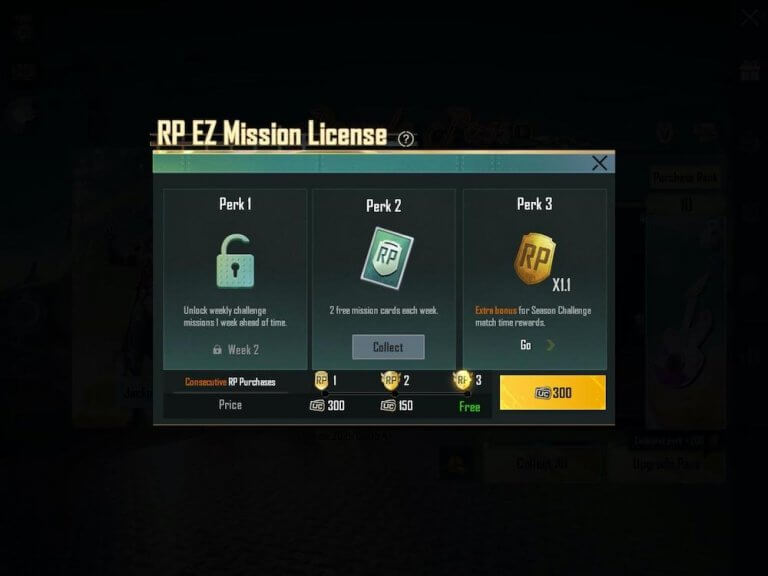 Ez mission license pubg mobile что это