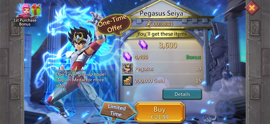 Lords Mobile Saint Seiya Collaboration Event Brings Pegasus Seiya to the  Hit Real-Time Battle RPG