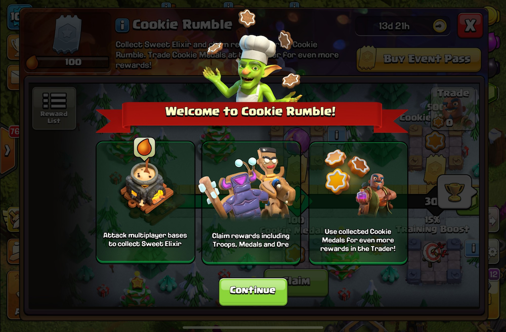 Clash of Clans Cookie Rumble
