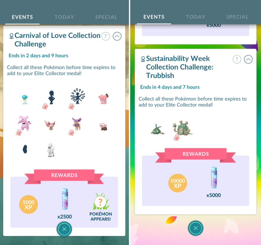 Pokemon GO!’s seasonal collection challenges