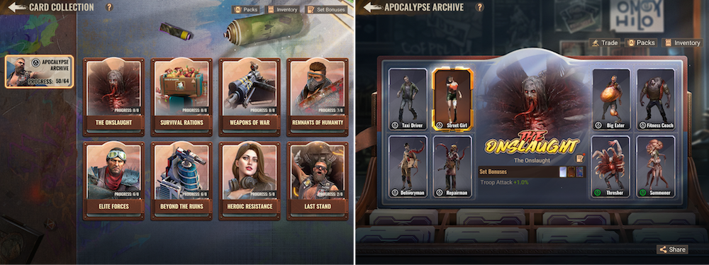 State of Survival added a new card collection system.
