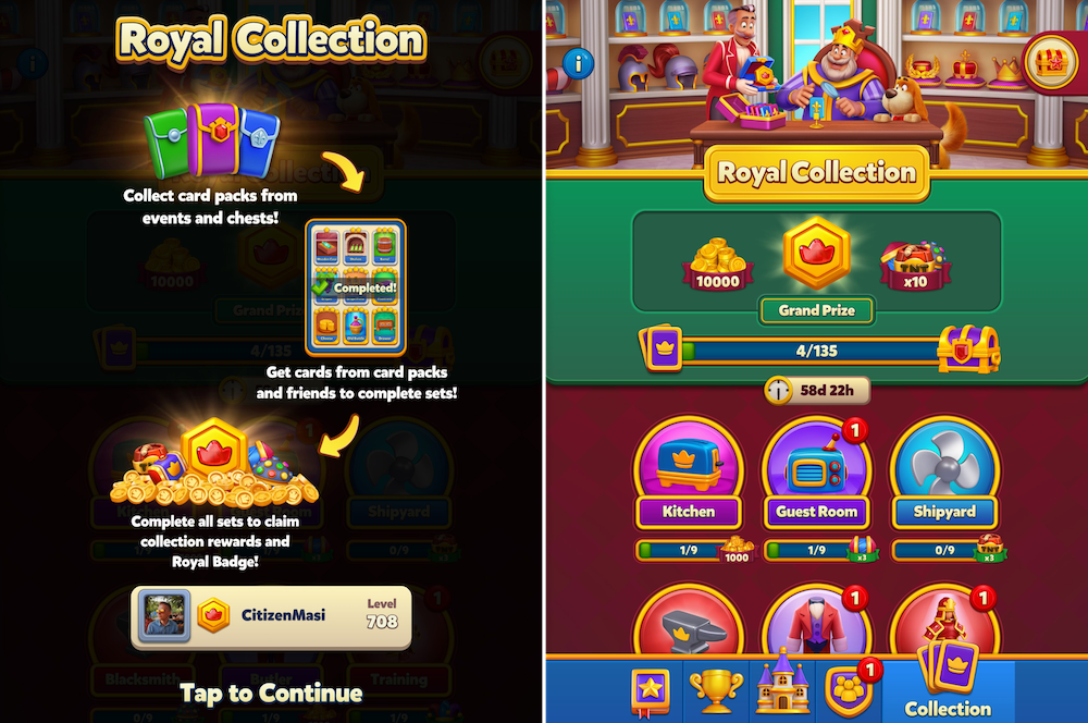 Royal Match’s new Royal Collection event