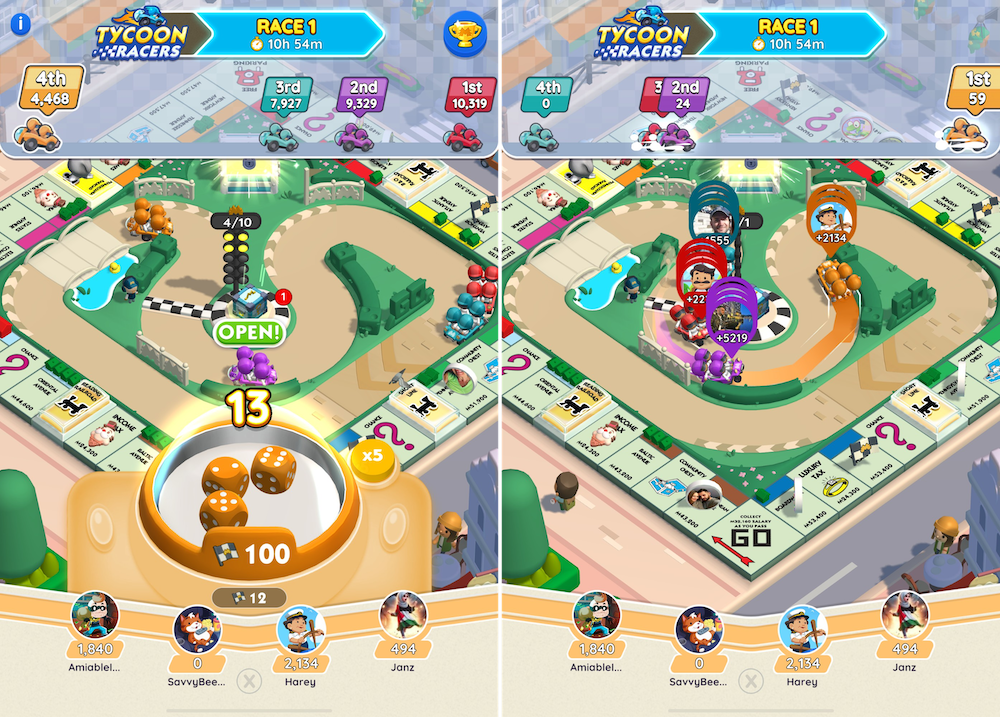 Monopoly GO!’s Tycoon Racers Event
