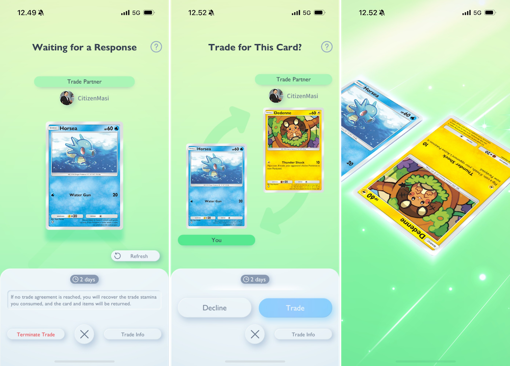 Pokémon TCG Pocket’s long-awaited debut of the card trading system left players disappointed
