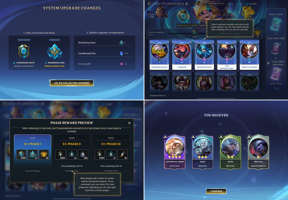 Wild Rift’s Collected Legends System
